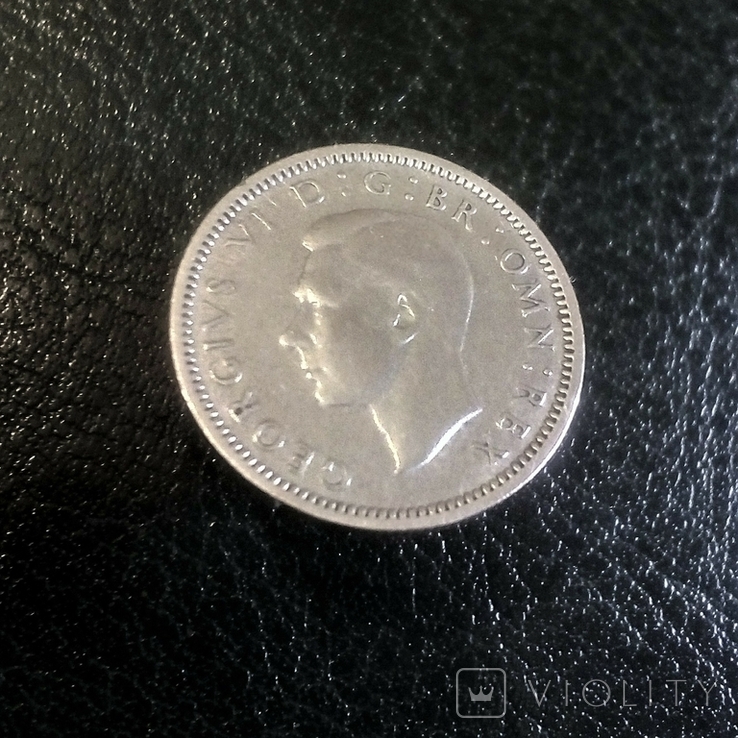 6 пенсов 1943 г Великобритания серебро, фото №3