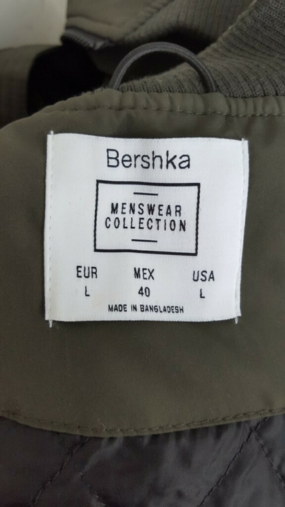 Подовжений бомбер Bershka menswear collection L, numer zdjęcia 3