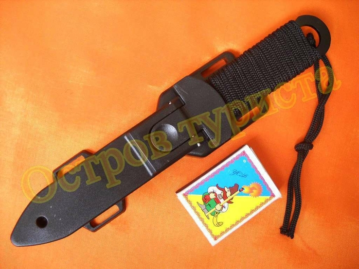 Нож тактический HALLER с ножнами и ремнями в пластиковой кобуре, фото №6
