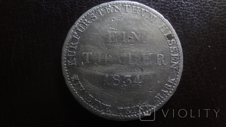  Талер 1834 Гессен серебро (i.10.2), фото №4