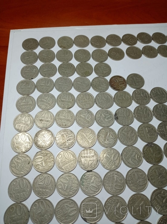 Монеты 20 копеек СССР. 131 шт., фото №4