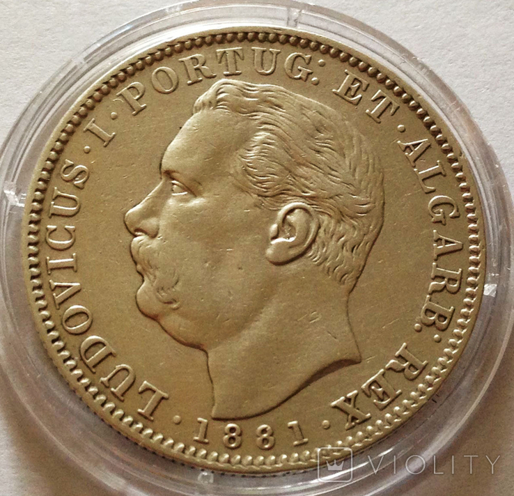 1 рупия, 1881 г, Португальская Индия, Гоа, серебро