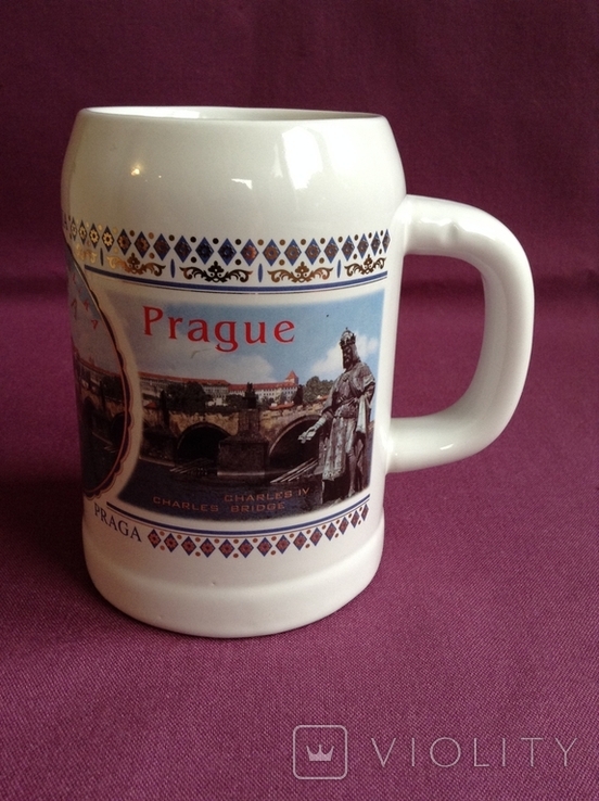 Mug / Beer Cup Prague. Ceramics., photo number 3