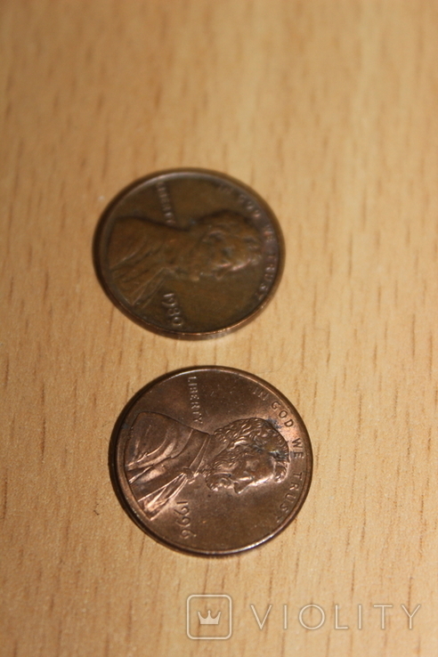 1 цент 1980 год и 1996 год, фото №2