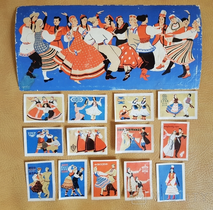 Спичечные этикетки "Танцы народов СССР"