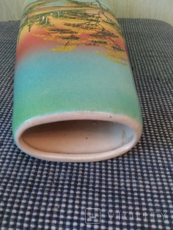 Керамическая ваза с росписью, фото №6