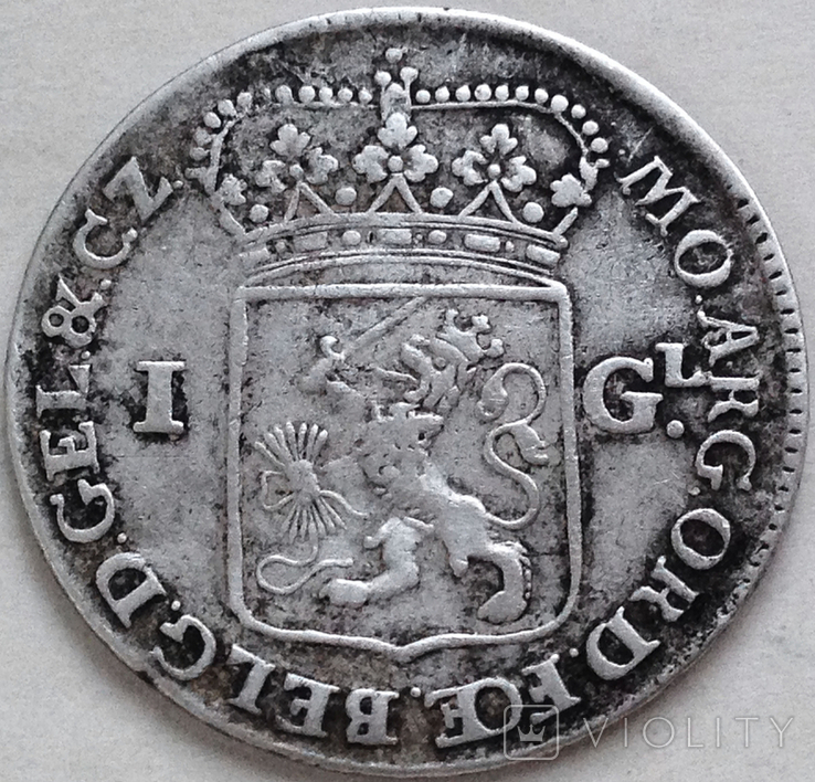 1 гульден, 1763 г, Нидерланды, серебро, фото №3