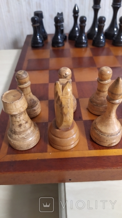 Шахматы из СССР. Доска 42 на 42 см., фото №3