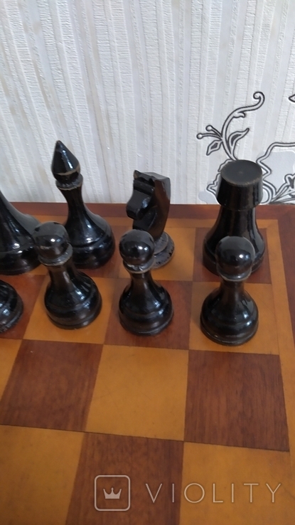 Шахматы из СССР. Доска 42 на 42 см., фото №6