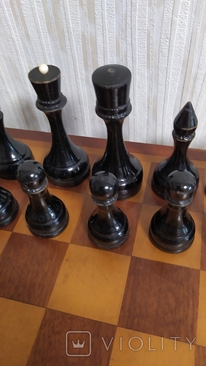 Шахматы из СССР. Доска 42 на 42 см., фото №7