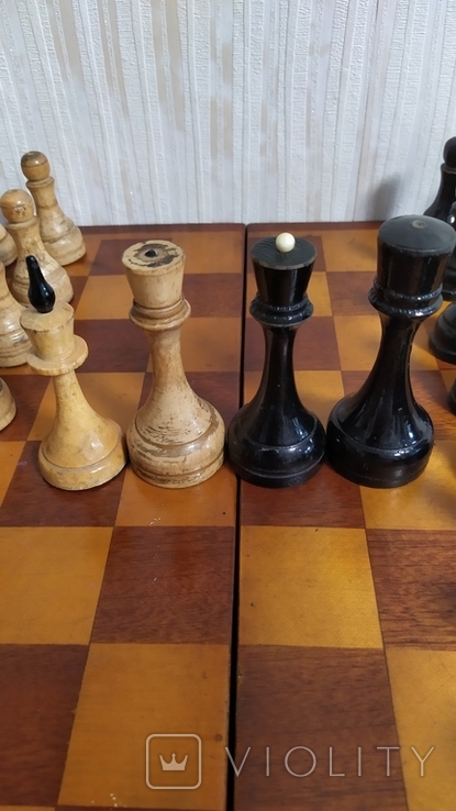 Шахматы из СССР. Доска 42 на 42 см., фото №13