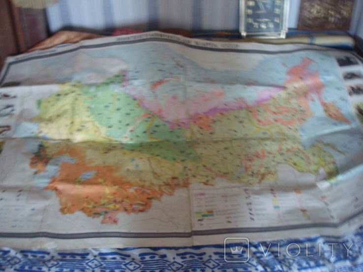 Зоогеографическая карта СССР 1976г. масштаб 1:5000 000, фото №2