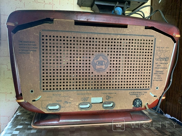 Радиоприёмник сетевой ламповый "Звезда-54", фото №3