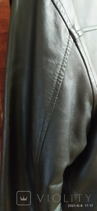 Кожаная прямая куртка, фото №7