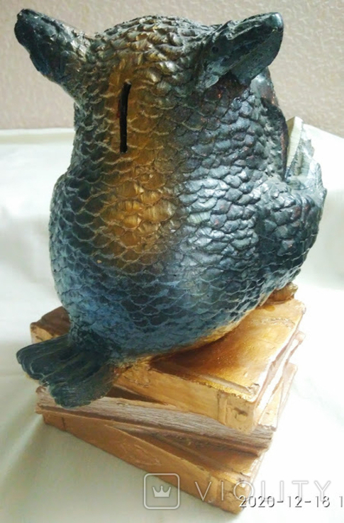 Большая копилка "Мудрая сова", высота 27 см., фото №7