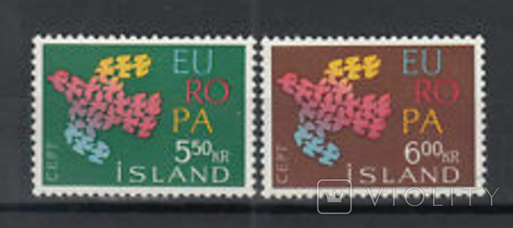 Исландия 1961 Европа СЕПТ