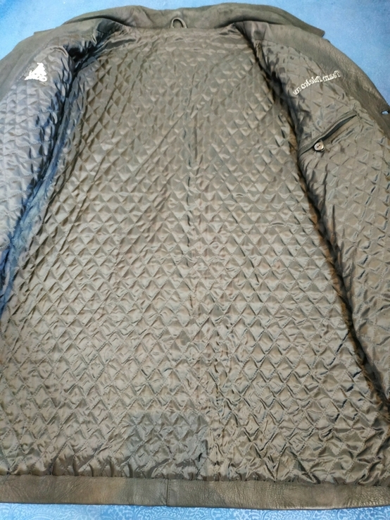 Куртка мощная кожаная ADIDAS нубук р-р прибл. 52-54, фото №10