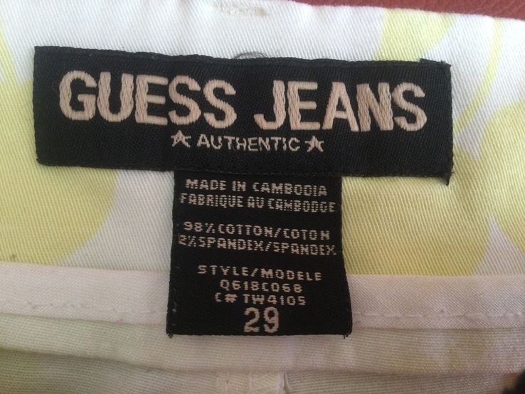 Шорты Guess Jeans, стрейчевые, оригинал, р.29, photo number 7