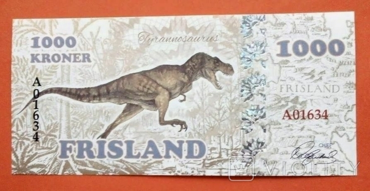 Остров Фрисланд 1000 крон, фото №2