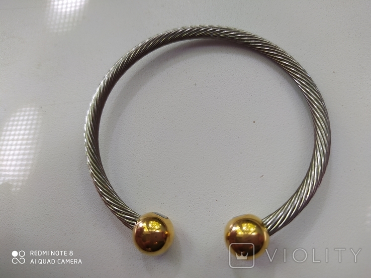 Magnetic bracelet gilded alloy, photo number 5