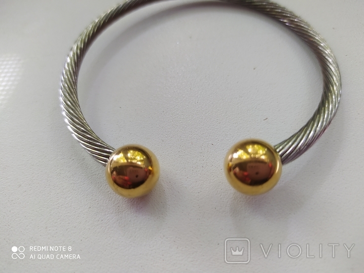 Magnetic bracelet gilded alloy, photo number 6
