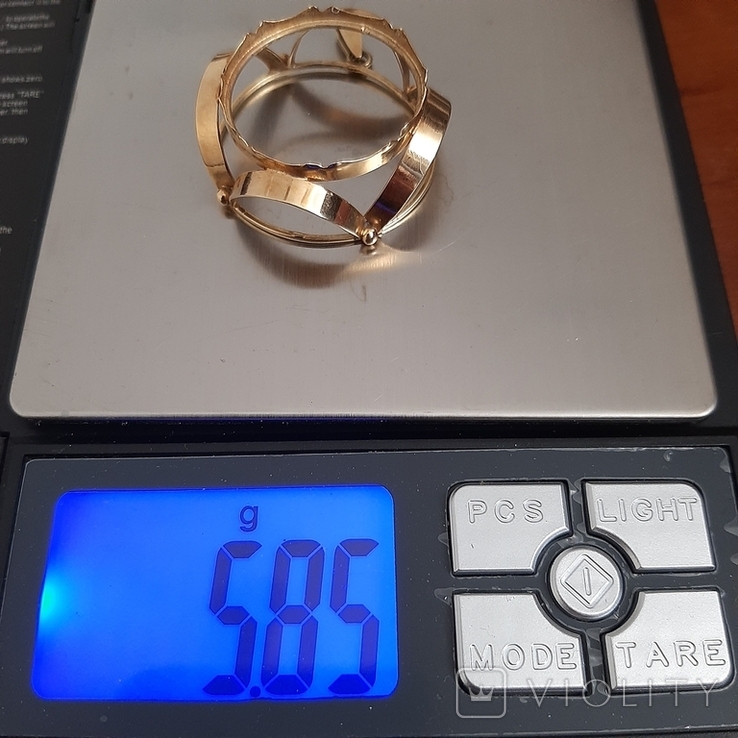 Золотой (585) кулон с топазом 67,15 карат Вес 19,27 гр., фото №9