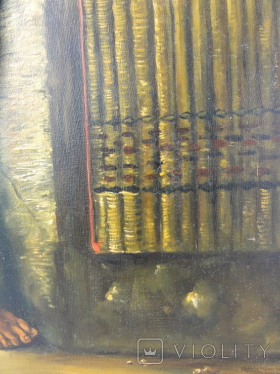 Копия картины Leon Bonnat Восточная цирюльня (Турецкий брадобрей), фото №6