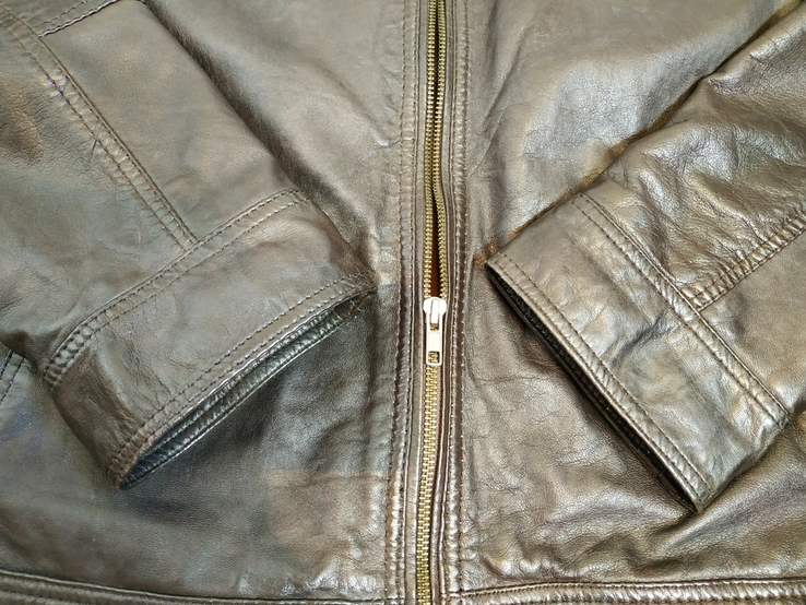Куртка легкая кожаная VOGELE кожа Наппа р-р 56(состояние!), фото №8