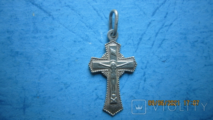 Крестик серебряный Украина 925*, фото №2