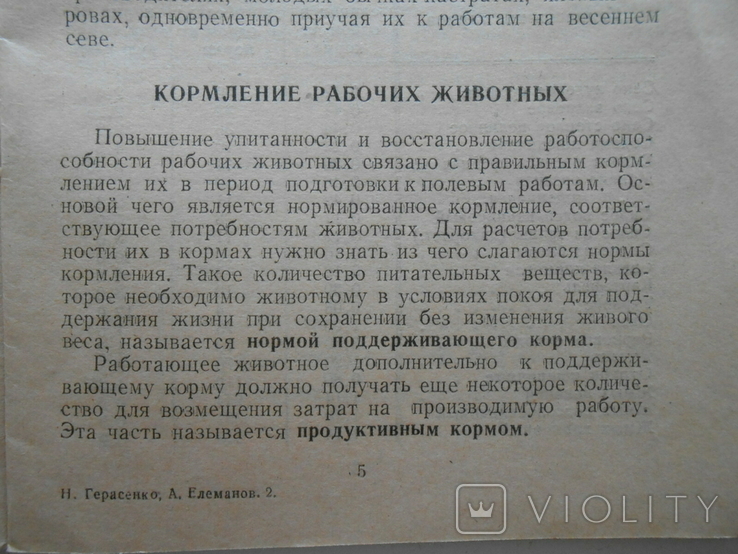 1947 г. Как подготовить и использовать живое тягло на севе 20 стр. Тираж 10000 (1327), фото №6