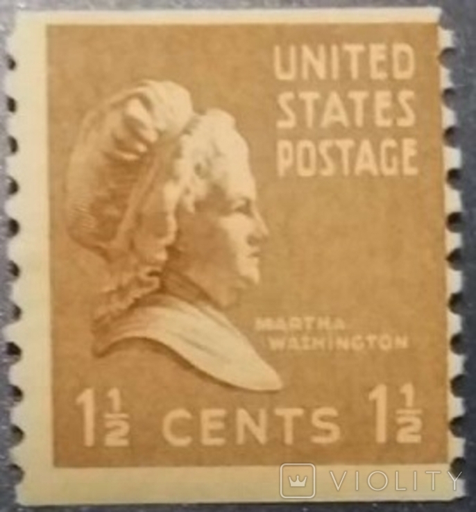 США 1939 г., Марта Вашингтон, Vertical Coil, MNH