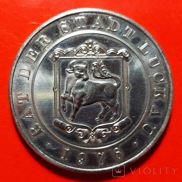 Медаль. 700 лет г.Лукау (земля Бранденбург), фото №2