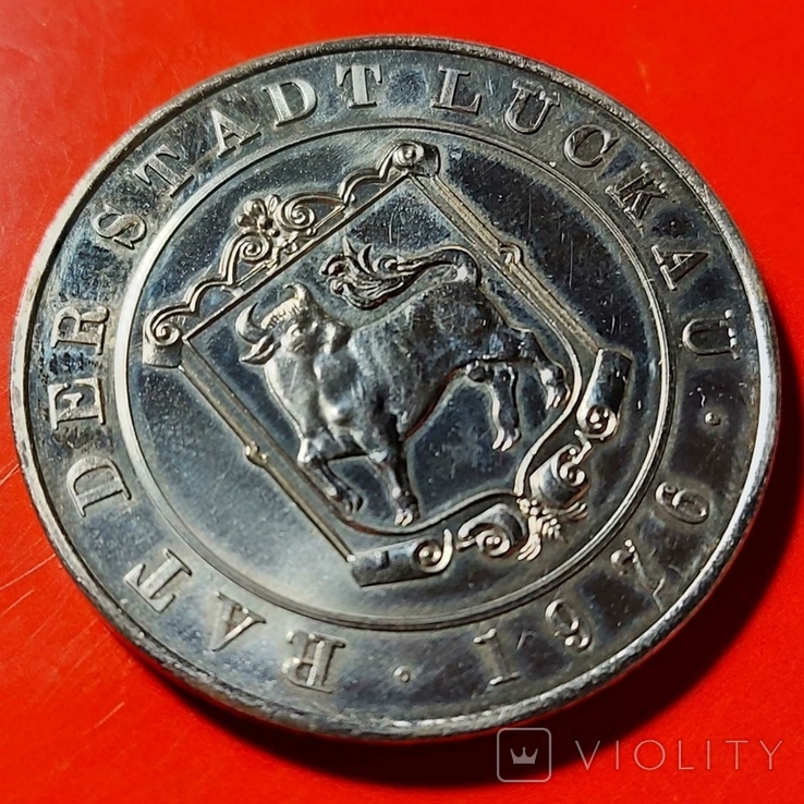 Медаль. 700 лет г.Лукау (земля Бранденбург), фото №6