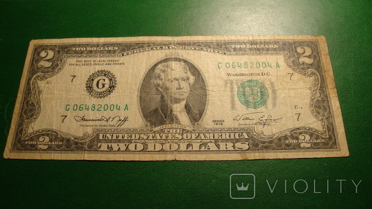 2 доллара1971г, фото №2