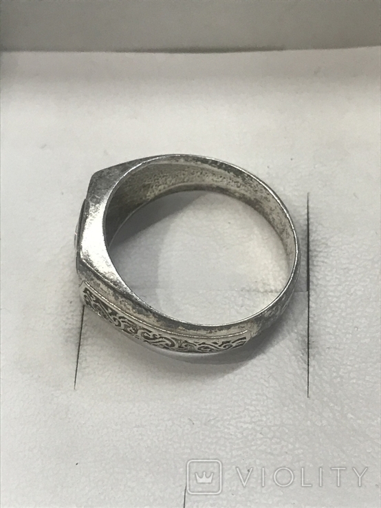 Кольцо серебро, фото №3