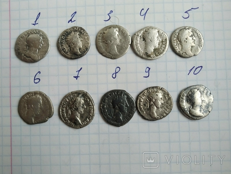 Монети Рима 10шт.
