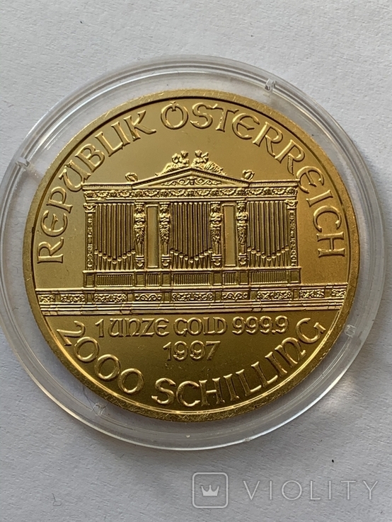 Филармония 1997г. 1 унция 999,9, фото №3