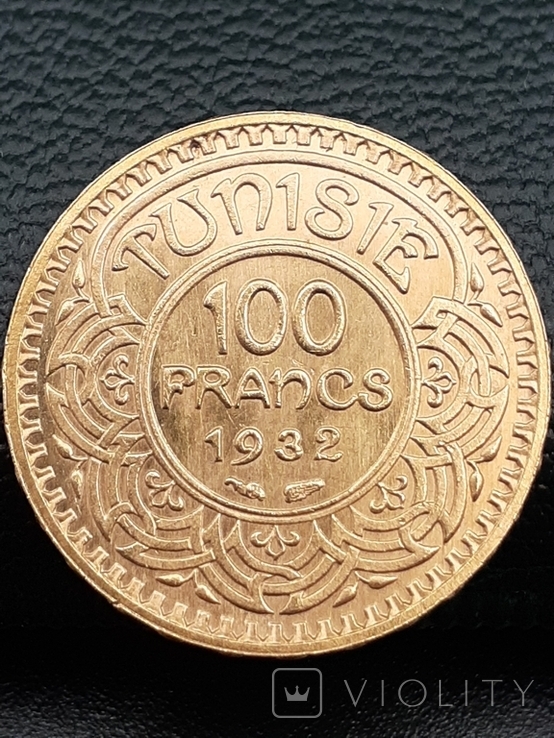 100 франков 1932. Тунис., фото №2