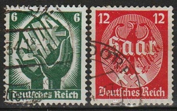 1934 - Рейх - Саар Mi.544-45