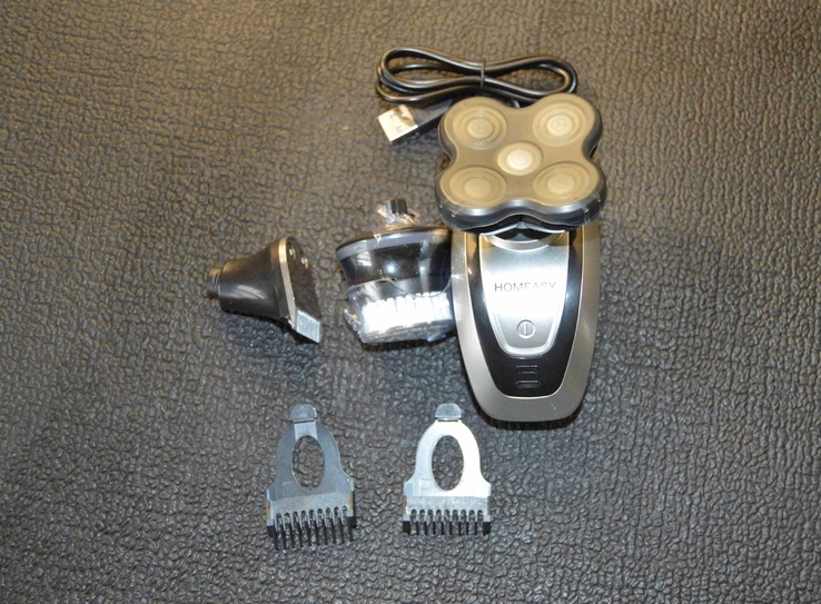 Аккумуляторная бритва 4D /машинка для стрижки 5 головок, фото №4