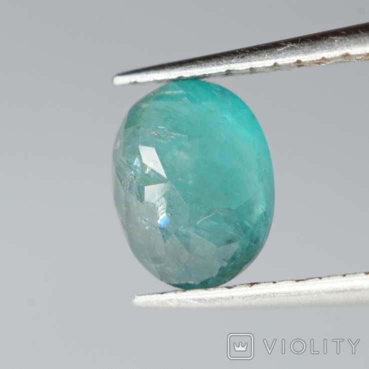Grandidierite 0.72 carats 6.2х4.9х3.5mm Madagascar, photo number 5