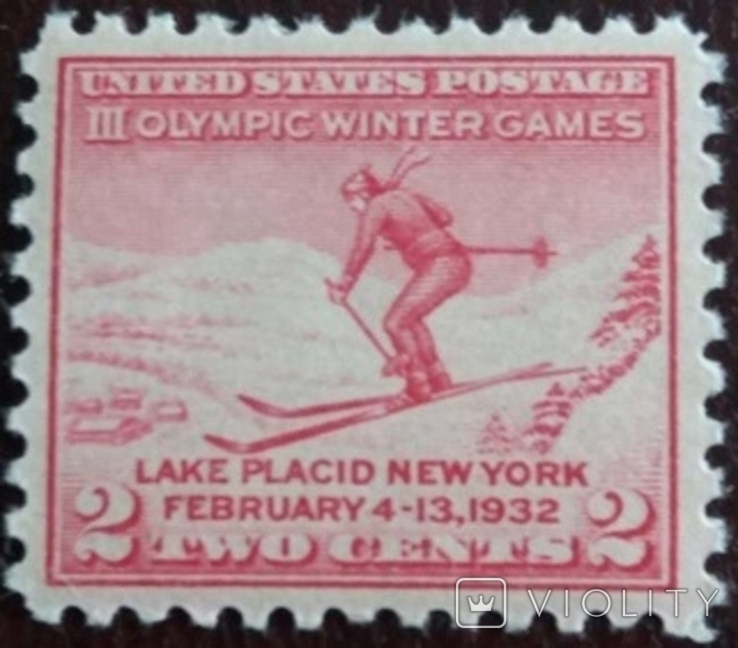 США 1932 г., Зимняя Олимпиада, Лейк-Плэсид 1932, MNH