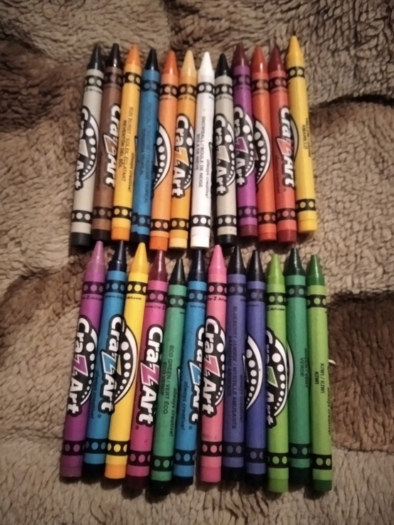 Карандаши цветные Crayons 24 шт, фото №2