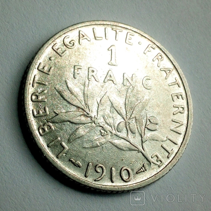 Франция 1 франк 1915 г., фото №6