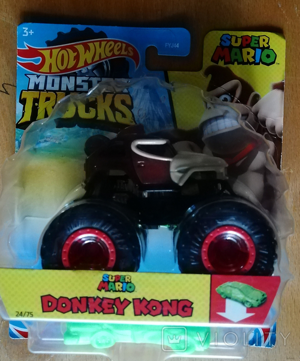 Hot Wheels Monster Truck Donkey Kong Super Mario, фото №3