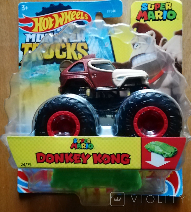 Hot Wheels Monster Truck Donkey Kong Super Mario, фото №2