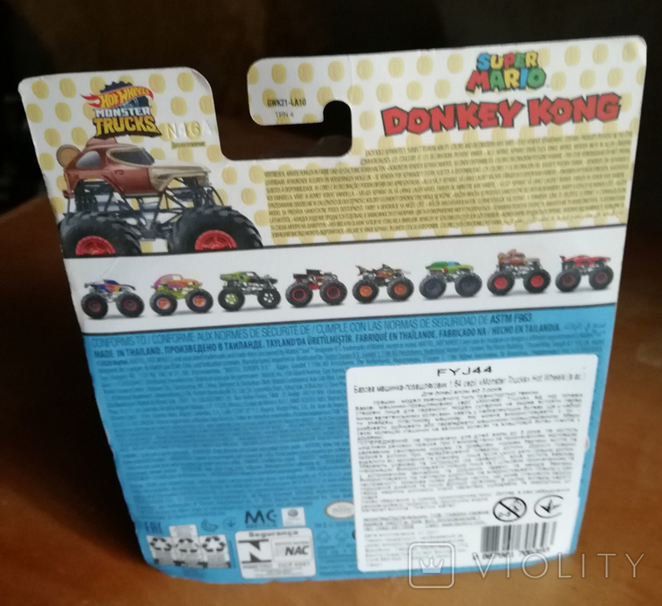 Hot Wheels Monster Truck Donkey Kong Super Mario, фото №6