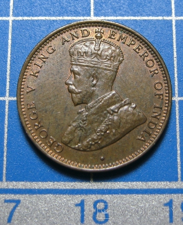 Цейлон, 1/2 цента 1926 года. (III), фото №3