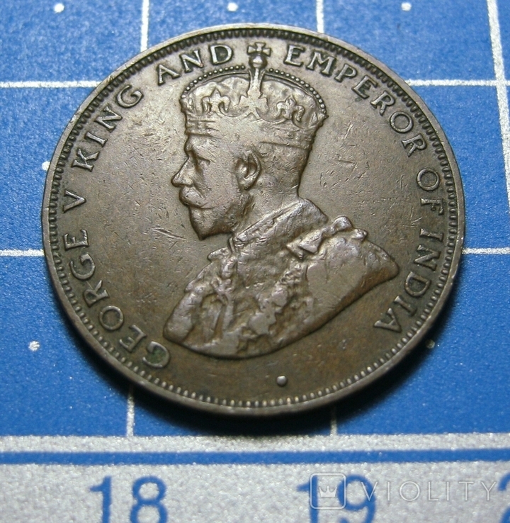 Гонконг, 1 цент 1934 г., фото №5