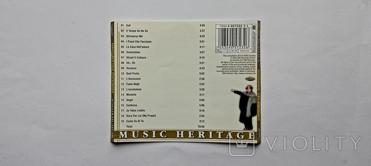 ANDRIANO CELENTANO - Music Heritage. Вкладыши от CD., фото №6